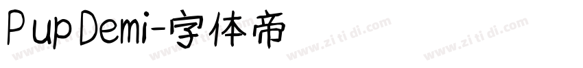P up Demi字体转换